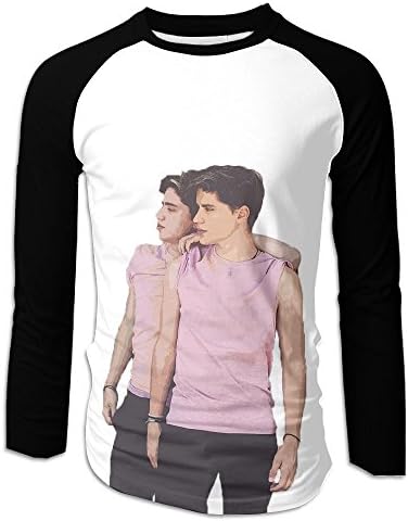 GN Men's Martinez Bros Twins Creative Print Graphic Tee Fashion Long Sleeve T-Shirt