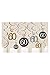 amscan Sparkling Celebration 60 Value Pack Foil Swirl Decorations, Party Supplies, Multicolor, One Size, 12ct