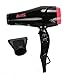 Berta 1875W Hair Dryer 2 Speed 3 Heat Cool Button AC Blow Dryer 1.8M Cable US Plug, Black