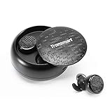 Wireless Earbuds, Tronsmart Spunky Bluetooth 5.0 IPX5 Waterproof True Wireless Bluetooth Earbuds 12H Playtime with Charging Case and Microphone Compatible with All Bluetooth Devices - Black