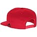 NBA Chicago Bulls Men's High Box Flat Brim Snapback Cap, One Size, Red