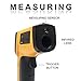 Infrared Thermometer, Temperature Gun, FlatLED Non-Contact Laser Infrared Thermometer (-58°F~716°F/-50°C~380°C) For Household Use Or Industrial Measurements Yellow