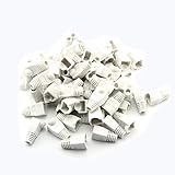 RilexAwhile 100 Pcs White Soft Plastic CAT5E CAT6