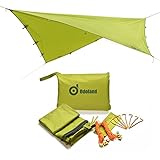 Camping Tent Tarps, ODOLAND Sunshade Tarp Shelter Beach Shelter Waterproof Tent Rain Fly Tent Tarp, Camping Tarp, Tarp Shelter