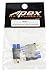 Apex RC Products No Wire Male Ultra T Plug (Deans Style) -> Female EC3 Adapter - 3 Pack #1251