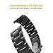 Kuxiu Compatible with Garmin Fenix 3 Replacement Watch Band, Stainless Steel Metal Wristband Bracelet for Fenix 3 / Fenix 3 HR/Fenix 5X Smart Watch (Black)