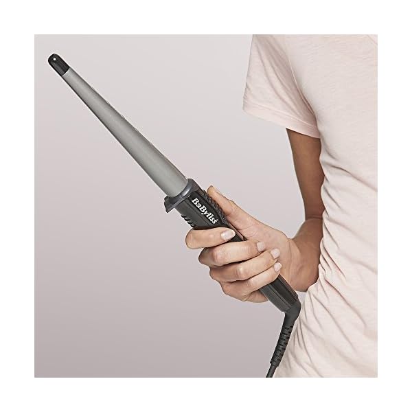 BaByliss-Ceramic-Curling-Wand-Pro BaByliss Ceramic Curling Wand Pro, Flawless curls, 13 - 25 mm conical barrel, wrap control, variable heat
