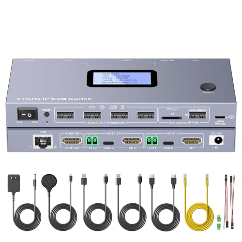 ANGEET 4K Remote IP KVM Switch