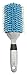 Goody 06087 Quik Style Half-Round Styler Brush with Absorbent Microfiber Bristles, Blue/Silver Color, Pack of 1