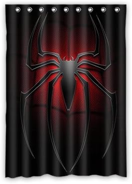 Cozy Spider-Man Window Curtains/drape/panels/treatment Polyester Fabric Office/Home/Bedroom Decor 52"x 72"