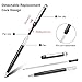 Stylus Pen for Touch Screens, Youhu 10PCS Capacitive Stylus Pen 2 in 1 Universal Ballpoint Stylus Pens for IPad,iPhone,Samsung,HTC,Kindle,Tablet, Black Ink, Mesh Fiber Tip (Multicolor)