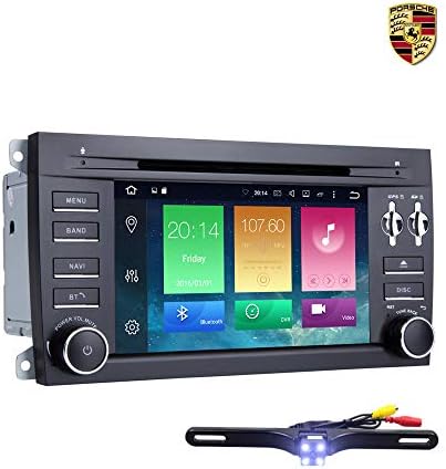 Ehotchpotch 7 Inch Android 7.1 Quad Core Car Stereo in-Dash 2 Din Car Radio Car GPS Navigation for Porsche Cayenne