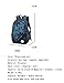 Mioy teenager school bag Canvas printing Backpack durable student bag Large Capacity 15 inch laptop daypack 3 pieces set (Blue)