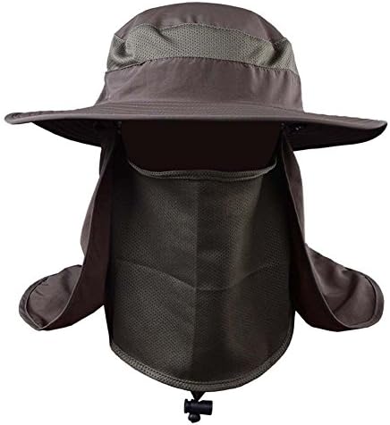 OxsOy Wander G Fishing Hat for Men Women,Outdoor Sun Cap UPF 50+ UV Sun Protection with Removable Neck Flap, Face Cover Mask & Windproof Strip, Sun Hat for Outdoor Sports & Travel