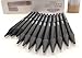 Ashleighnicolearts Artist Quality Colored Pencils with Super Long Lasting Woodless Design for Adult Coloring Drawing and Sketching (12, Graphite-Charcoal)