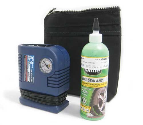 Mini Cooper/Cooper S Slime Emergency Flat Tire Mobility Repair Kit - Compressor Sealant & Bag