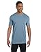 Comfort Colors Pigment-Dyed Short Sleeve Shirt with a Pocket, L, Ice Blue