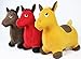 Riding Horse for Kids Inflatable Jumping Horse with Real Neigh Sounds — Hopping Horse Ride-On Toy for Toddlers — Strong Durable, Washable Fabric — 3 Unique Fun Colors — BONUS Free Pump & Plug Remover