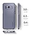 Spigen Thin Fit Galaxy S8 Plus Case with Premium Matte Finish Coating and QNMP Compatible for Galaxy S8 Plus (2017) - Orchid Gray