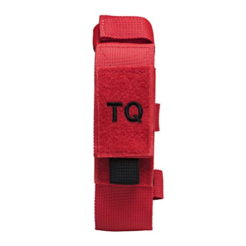 Tactical Tourniquet & Trauma Medical Shear Pouch MOLLE PALS Duty Belt Loop EMT EMS (Red) - Thumbnail 2