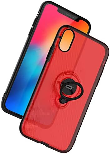 ICONFLANG iPhone XR Case, Ultra-Slim iPhone XR Case Ring Holder Stand Compatible Magnetic Car Mount Cover Case Apple…