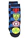 Marvel Comics 2 pack Boys Teen Superhero Slipper Socks with Grippers (S-M Toddler (Shoe: 7-10), Blue)