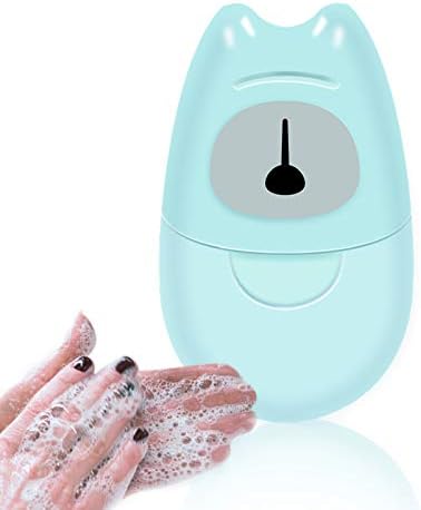 CAIZHAO 50 Sheets Disposable Soap Papers,Eco-Friendly Mini Washing Hand Bath Portable Fit for Travel Hiking Outdoor Camping