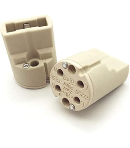 PATIKIL G9 Light Base Socket Kit, 2 Set 10 Inch Long Wire Lead Ceraic