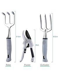 BONROB - Juego de 10 herramientas de jardín para mujeres y hombres