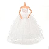 Buytra Fashion Handmade Clothes Lace Dresses Grows Outfit for Barbie Doll