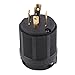 L14-30P 30 Amp Plug Generator 125/250 VAC 3 Pole 4W 4 Prong NEMA Twist Lock Male Receptacle Plug 3 Pole Industrial Grade