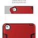 TIANLI iPad Mini 5 2019 Case,iPad Mini 4 2015 Case Three Layer Kickstand Shockproof Protection High Impact Protective Cover for iPad Mini 5th Generation,Red Black