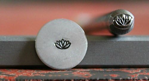 Supply Guy 5mm Lotus Flower Metal Punch Design Stamp F-11