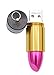 16GB USB 2.0 Flash Drive Memory Stick - Creative Pen Drive Thumb Drive - FEBNISCTE Fashion Metal 3-Color Portable Lipstick Data Storage Zip Drive Gift for Girl Mom Wife Grandmother Girlfriend