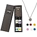 Wild Essentials Flower of Life Necklace Essential Oil Diffuser Kit, Lavender, Lemongrass, Peppermint, Orange Oils, 12 Refill Pads, Calming Aromatherapy Gift Set, Customizable Color Changing, Perfume