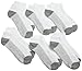 Fruit Of The Loom Big Boys' 6 Pack Low Cut Socks, White, Shoe: 9-2.5