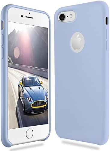 iPhone 7 Case, EatekPower Apple iphone 7 Case Protective Shockproof iphone7 Silicone Case with Soft Microfiber Lining Cushion Scratch Resistant,Anti-Stain Thin iphone 7 Cases(Light Purple)