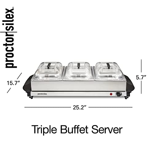 ProctorSilex Buffet Server & Food Warmer, Adjustable Heat, for Parties