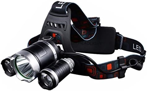 EXCELLIGHT 12000Lm XML T6 3/5 LED Headlight Headlamp Head Lamp Light 4 mode torch 2x18650 battery+EU/US Car charger for fishing Rechargeable Lights (OPTION D)