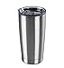 Premium Stainless Steel Coffee Travel Mug 20 0z Double Wall Insulated Tumbler with BONUS Sliding Lid - Sweat Free, Dishwasher Safe, Snug Fit for Car Cup Holder – Travel Friendly Size