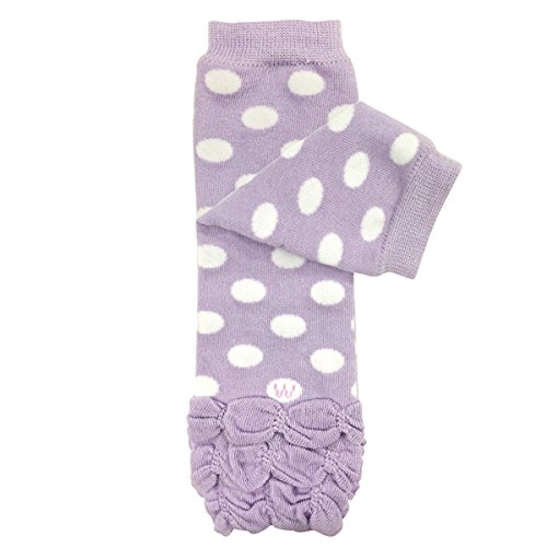 Bowbear Baby Half Ruffle Leg Warmers, Lilac