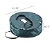 Christmas Wreath Storage Bag - 24-Inch Zippered Tote with Handles - Plastic Container for Artificial Holiday Wreaths and Garlands by Elf Stor (Green)