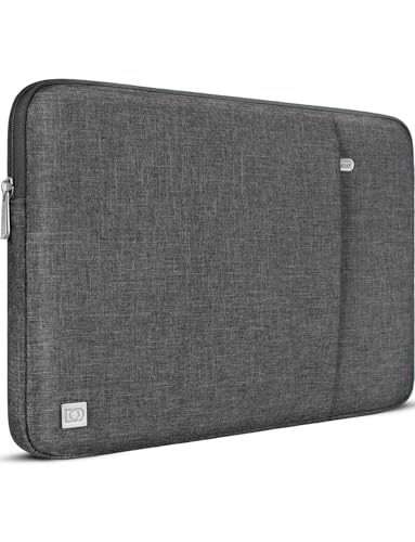 DOMISO Laptop Sleeve with Pocket Dark Grey
