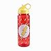 Silver Buffalo DC Comics FL0464 Flash Logo Tritan Water Bottle with All Around Pattern, 20 oz, Red
