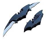 Batman Twin Blade Knife - Double Edge Folding Pocket with clip, 11