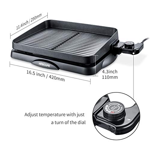 Electric Grill Indoor Korean BBQ Barbecue Flat Tabletop Granite Stone