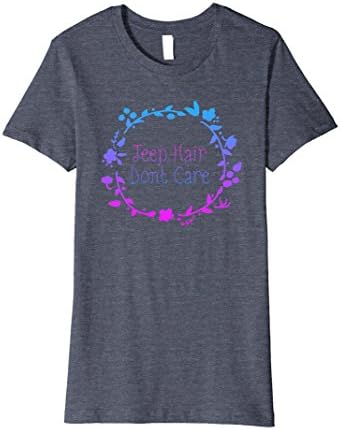 Womens Jeep Hair Don't Care Large Heather Blue