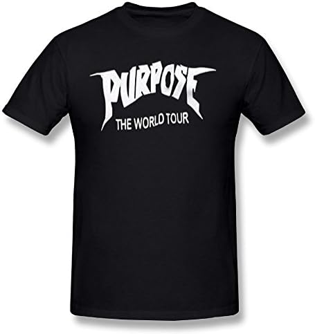 Men's Long Neck Sleeve Purpose Tour.png Cotton Shirt SizeKey1 Black