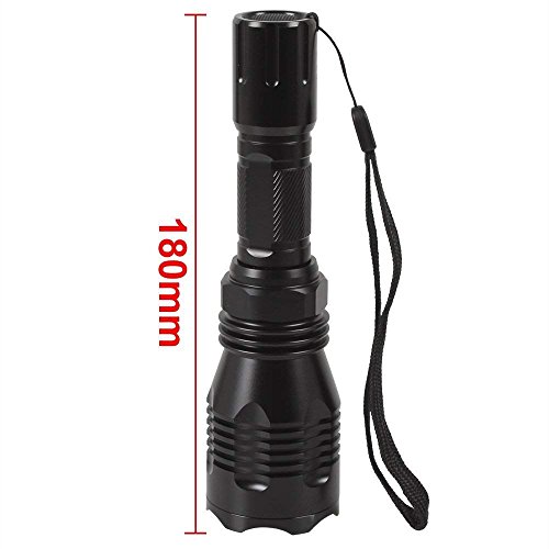 Predator Light with Green Red White LED Hunting Flashlight, Pressure Switch, Rifle Barrel & Scope Mount for Hogs Coyotes Varmints Raccoons Coon Deer Night Hunting (Batteries and Charger Included) - Thumbnail 7