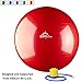 Black Mountain Products Static Strength Exercise Stability Ball with Pump, Red, 65cm/2000 lb
